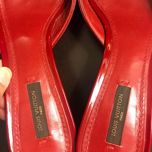 💯 Authentic Louis Vuitton red kitten heels - Picture 7 of 7